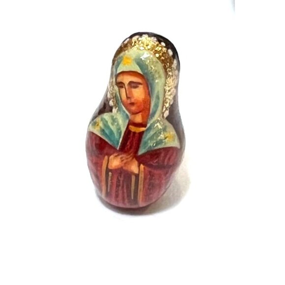 Our Lady of Kazan Russian Matryoshka Orthodox Religious Icons 7 Nesting Dolls - Picture 13 of 16